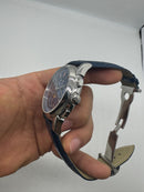Patek Phillippe Fases da Lua 42mm Aço, Pulseira Couro