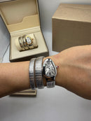 Bvlgari Serpenti Tubogas 02 Voltas 35mm Aço Mostrador Prata