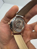Patek Philippe Classic Turbilhão 40mm Aço/Rose, Pulseira Couro