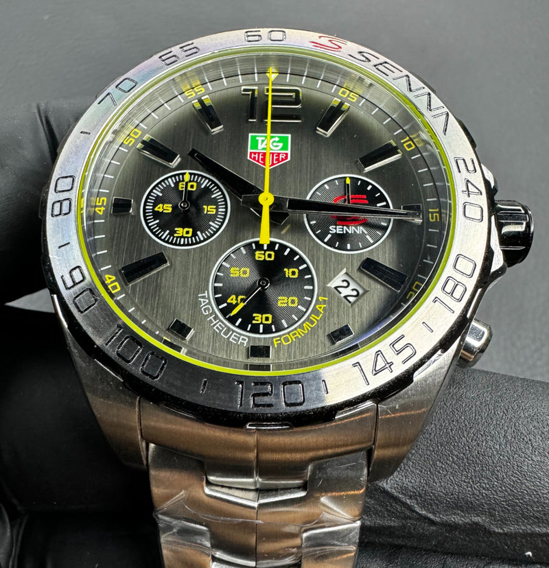 TAG Heuer F1 SENNA 44mm Aço Mostrador Cinza