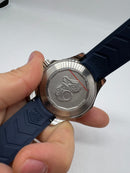 Tag Heuer Aquarecer 300, 43mm, Aço, Mostrador Azul, Puls. Borracha