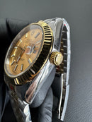 Rolex DateJust 41/36mm Aço/Dourado, Mostrador Dourado