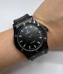 Hublot Classic Fusion 45mm All Black Automático Puls. Borracha/Couro
