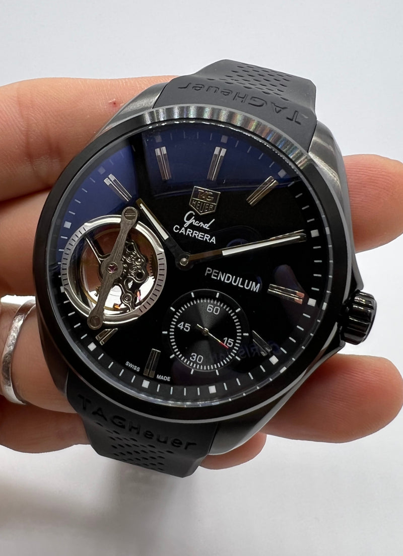 TAG Heuer Grand Carrera Pendulum Aço/OxBlack 48mm