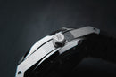 Audemars Piguet Royal Oak 41mm Aço Mostrador Preto Bezel Aço Pulseira Aço