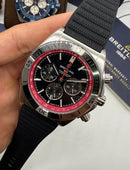 Breitling Super Chronomat Aço 44mm Pulseira Borracha