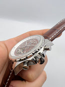 Breitling for Bentley Motors Turbilhão Aço 45mm Pulseira Couro