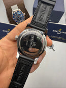 Breitling Superocean Aço 44mm Pulseira Borracha