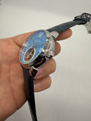 Patek Philippe Classic Turbilhão 44mm Aço, Pulseira Couro