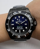 Rolex Deepsea 44mm Aço ALL BLACK- BLUE DIVER