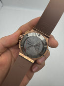 Hublot Big Bang 44mm Aço/Rose Mostrador Marrom