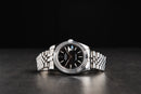 Rolex Datejust 41/36mm Aço Mostrador Preto, Luneta Canelada