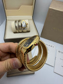 Bvlgari Serpenti Tubogas 02 Voltas 35mm Aço/Dourado Mostrador Preto