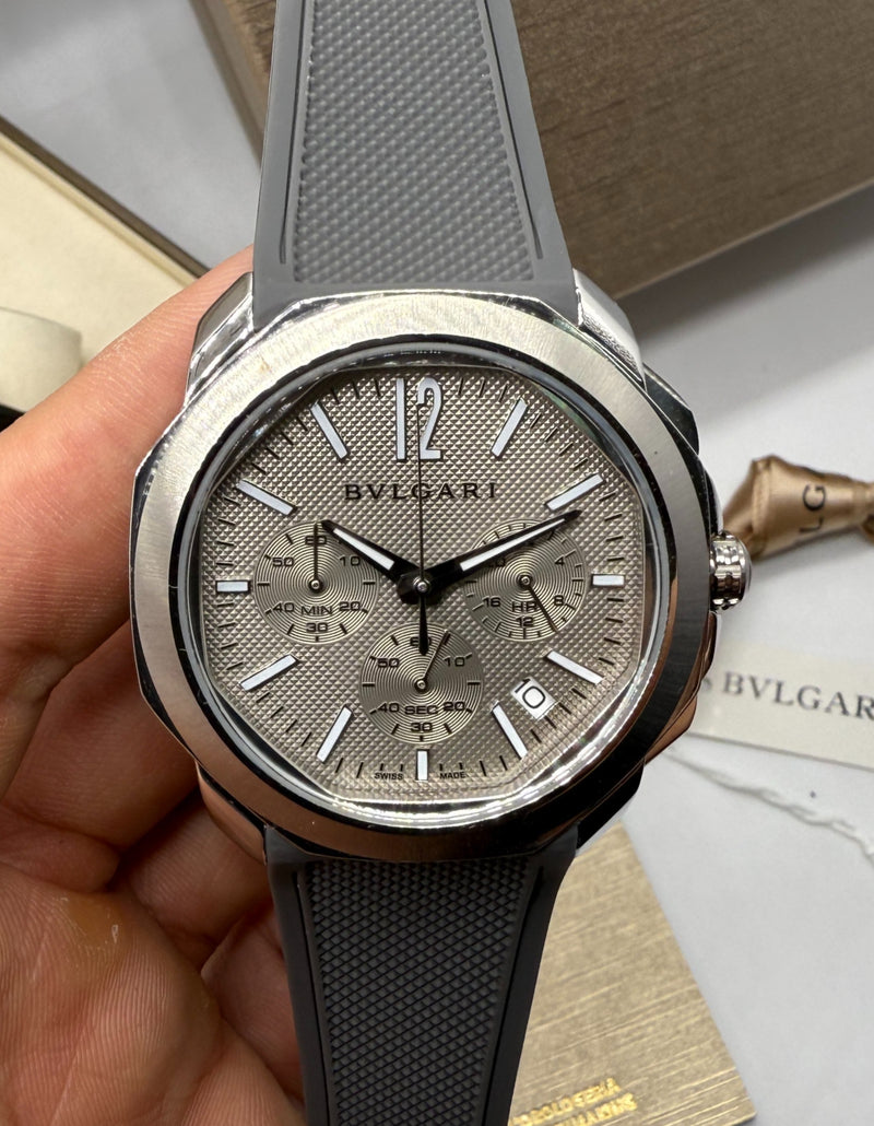 Bvlgari Octo Roma 42mm Edição Limitada - Mostrador Cinza