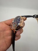 Patek Philippe Classic Turbilhão 44mm Aço/Rose, Pulseira Couro