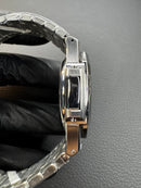 Patek Philippe Nautilus 39mm, Mostrador Preto, Pulseira Aço