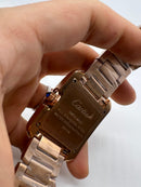 Cartier Relógio Tank Française Aço/Rose 39mm
