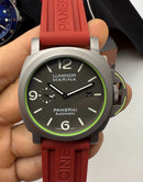 Panerai Luminor Marina 44mm Aço Mostrador Preto Pulseira Borracha
