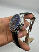 Patek Phillippe Fases da Lua Turbilhão 42mm Aço, Pulseira Couro