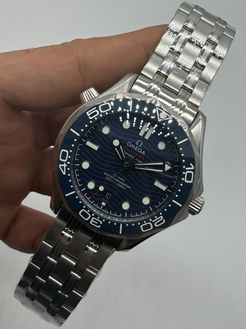 Omega Seamaster Co-Axial 40mm Mostrador Azul