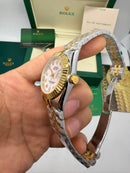 Rolex Date-Just 31mm Aço/Dourado Pulseira Jubilee