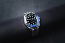Rolex GMT Master II Batman 40mm Mostrador Preto Luneta Preto/Azul
