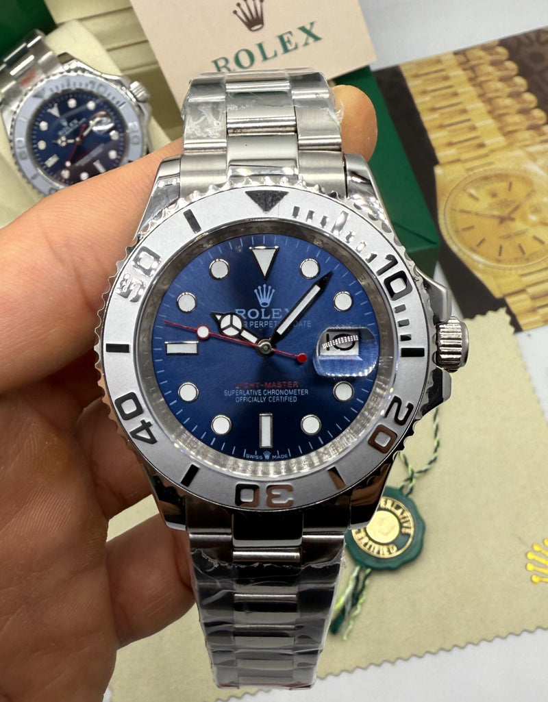 Rolex Yacth-Master 40mm Aço Mostrador Azul