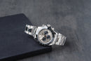 Rolex Daytona 40mm Aço Mostrador Cinza Luneta Preta Pulseira Oyster