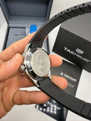 TAG Heuer Aquarecer 300, 43mm, Aço, Pulseira Borracha