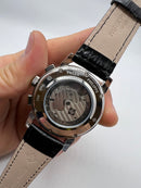 Patek Phillippe Fases da Lua 42mm Aço Pulseira Couro