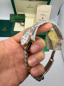 Rolex Date-Just 31mm Aço/Rose Pulseira Jubilee