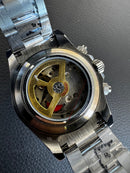 Rolex Daytona 40mm Aço Mostrador Branco Luneta Preta