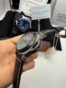 Panerai Edição Limitada Lo Scienziato Aço 47mm - Bezel OxCarbon
