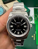Rolex Oyster Perpetual 36mm/41mm Aço Mostrador Preto