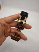 Hublot King Power 48mm Aço/Rose, Mostrador Preto