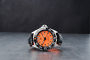 Tag Heuer F1 43mm Aço Mostrador Laranja Luneta Preta