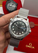 Omega Seamaster Co-Axial 40mm Mostrador Cinza