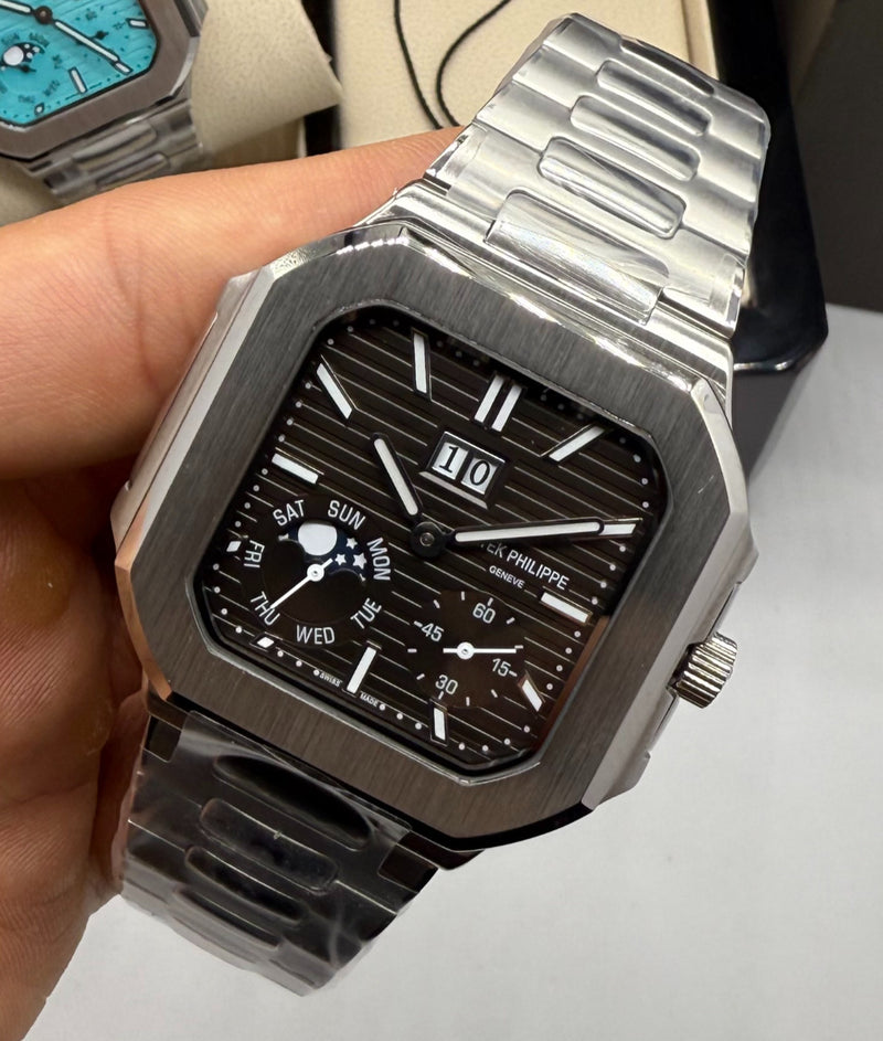 Patek Philippe Cubitus Fases da Lua 42mm, Mostrador Marrom