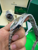 Rolex Datejust Aço 41mm, Mostrador Verde, Pulseira Jubilee - CLONE