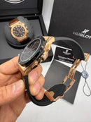Hublot Vendome Classic Chrono 45mm Aço/Rosê Mostrador Preto