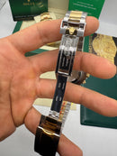 Rolex Daytona 40mm Aço/Dourado, Mostrador Branco