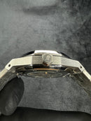Audemars Piguet Royal Oak 41mm Aço Mostrador Preto Bezel Aço Pulseira Aço