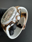 Hublot Big Bang 44mm Aço Rosê, Alpine Ceramic Pulseira Borracha