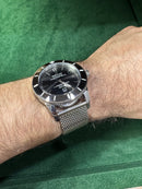 Breitling Superocean Aço 44mm Mostrador Preto Bisel Preto