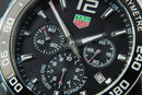Tag Heuer F1 Cronometro 43mm Aço Mostrador Preto Bezel Preto