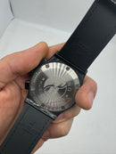 Hublot Vendome Classic Chrono 45mm, Aço/OxBlack Mostrador Preto Carbono