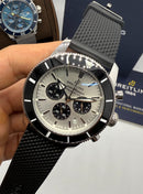 Breitling Superocean Crono Aço 44mm Pulseira Borracha