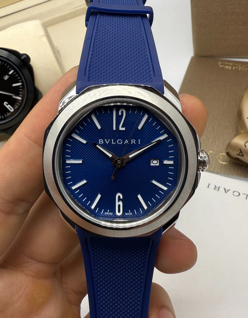 Bvlgari Octo Roma Automático 42mm Edição Limitada - Mostrador Azul