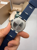 Bvlgari Aluminium Crono 41mm - Aço - Mostrador Azul