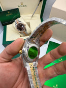 Rolex Date-Just 31mm/36mm Aço/Dourado, Mostrador Dourado, Luneta Canelada